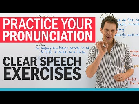 Mouth exercises for CLEAR SPEECH