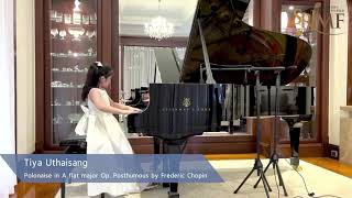 Gold Award Winner: Tiya Uthaisang -2021 SRIMF Piano Competition Junior A ( below 9 yrs )