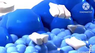 Samsung logo balls in Content aware scale