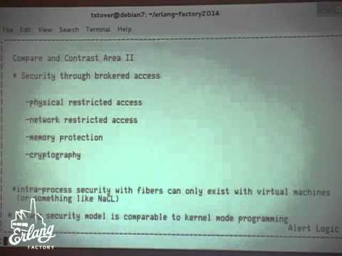Erlang Factory 2014 -- Comparison and Commentary on "Application Operating System"