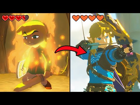 Zelda but SWITCHING GAMES if I take Damage