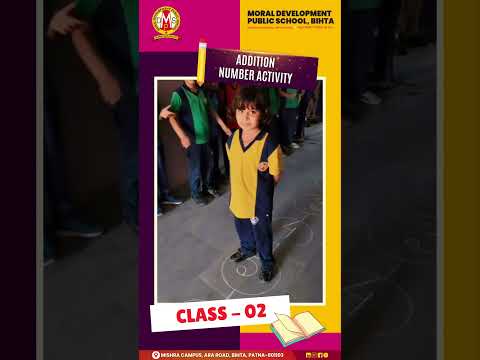 Fun with Numbers! Class 2 Addition Activity at Moral Development Public School