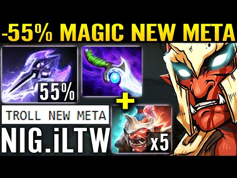 🔥 -55% Magic WTF NEW META CARRY - Mage Slayer ILTW Troll Warlord vs Magic Team 7.29 Dota 2 Pro