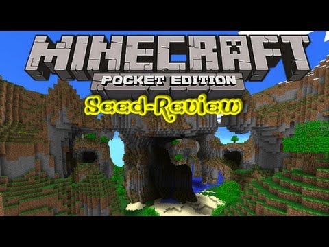 Minecraft PE 0.6.1 Seed-Review! RIESENGEBIRGE! Überhänge! Höhlen! Wasserfälle! AWESOME!