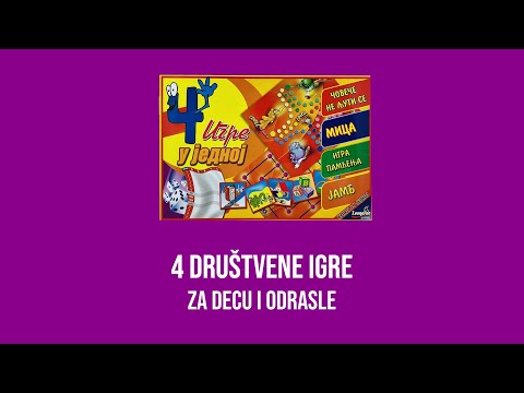 Društvene igre za decu - Set 4u1