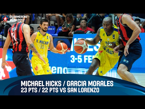 Michael Hicks (23 PTS), Garcia Morales (22 PTS) vs San Lorenzo - DIRECTV Liga de las Americas 2017