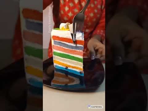 Rainbow Cake @shorts #rainbowcake #devssweethome #cake # delicious cake @DevakiPradeep