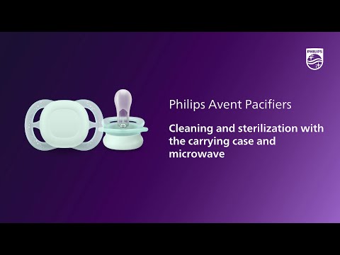 Philips Avent Pacifiers: Cleaning and Sterilization Using the Case