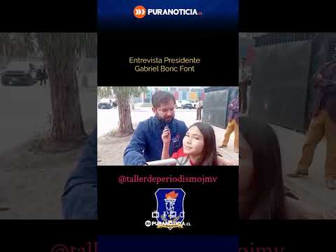 Presidente Boric responde a una joven periodista sobre educación pública