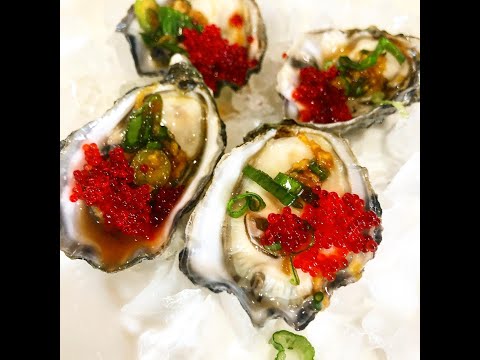 Raw Oysters with Soy Ginger Sauce