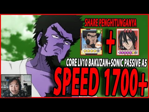 🔥🔥SPEED 1700+!! LINE UP SULTAN CORE LEVEL 10 [INCREASE SPEED+BURST] - ONE PUNCH MAN:The Strongest