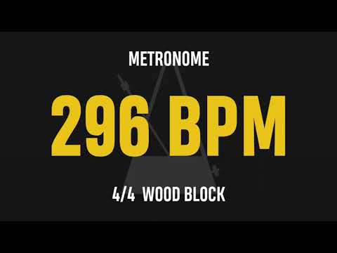 296 BPM 4/4 - Best Metronome (Sound : Wood block)