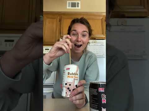 Boba Milk Tea em lata | Teste de sabor