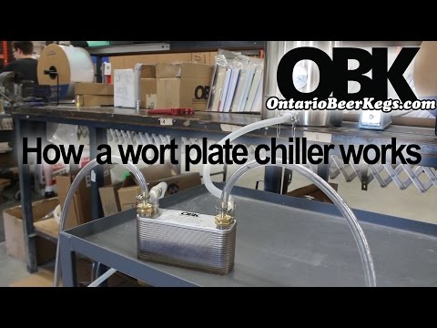 Part of a video titled How a Wort Plate Chiller Works | Ontariobeerkegs.com - YouTube