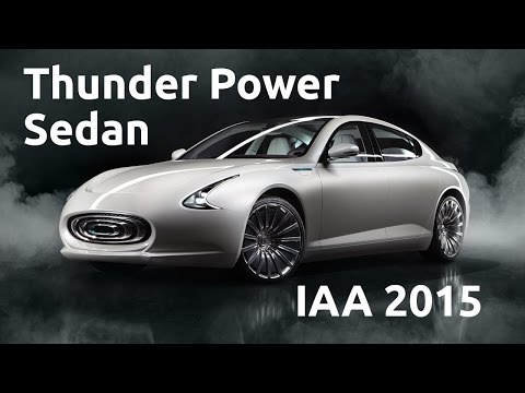 Thunder Power IAA 2015 Full Press conference Thunder Power Sedan