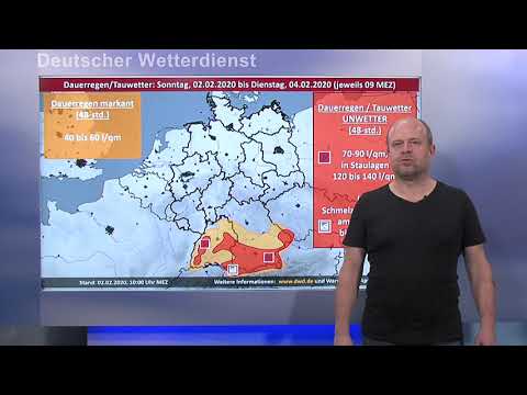 02.02.2020 Unwetterinformation vom Deutschen Wetterdienst (DWD)