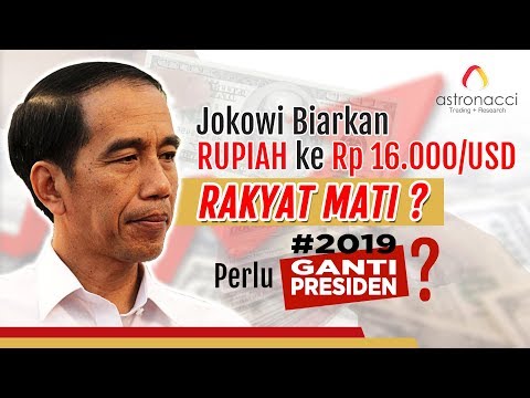 JOKOWI BIARKAN RUPIAH KE Rp16,000/USD. RAKYAT MATI???