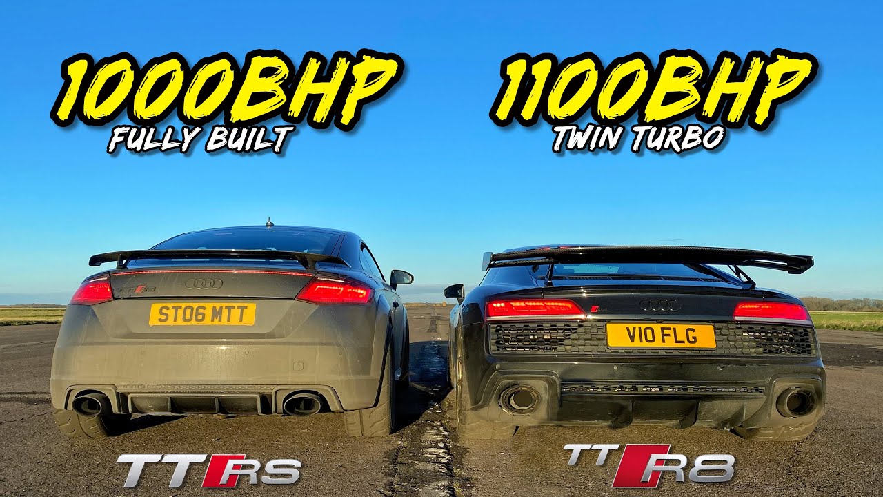 This Photo Finish 2,000HP Drag Race Sees the Audi R8 Take On Its TT RS ...