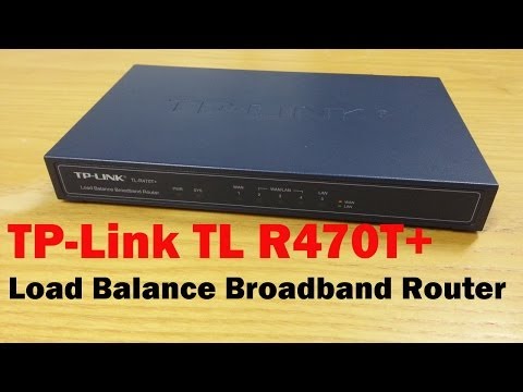 Šakotuvas Maršrutizatorius TP-LINK TL-R470T+ (xDSL (cable connector LAN)) video