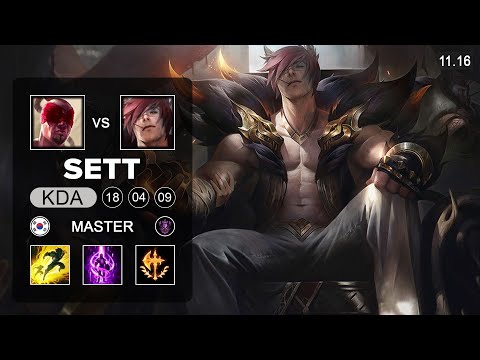 Sett Top vs Lee Sin - KR Master Patch 11.16