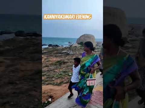 kanniyakumari beach evening
