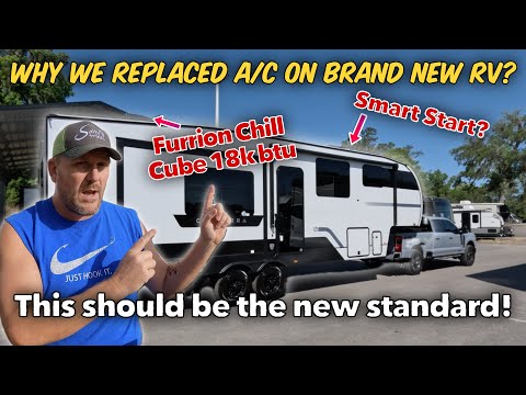 NEW Furrion Chill Cube Ducted 18k btu and Dometic SmartStart Install! #rvlife #rvlivingfulltime