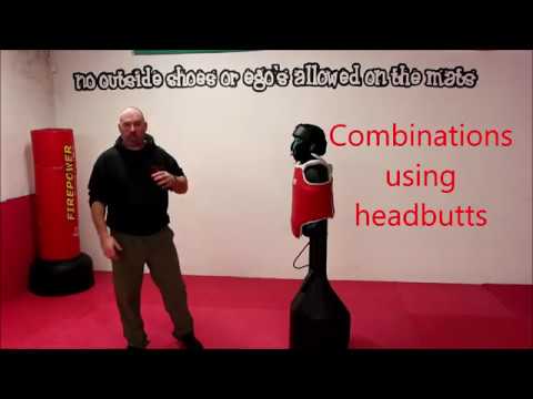 combination striking with headbutts for self defence