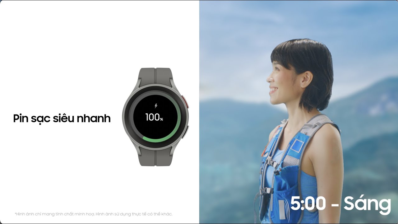Galaxy Watch5 Series: Sạc nhanh pin dài, dai sức bền bỉ | Samsung