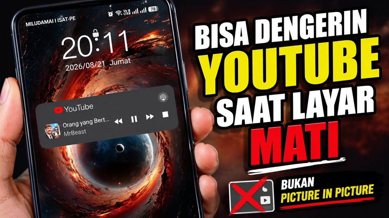 Cara Terbaru Memutar YouTube Di Background Tanpa Aplikasi 
