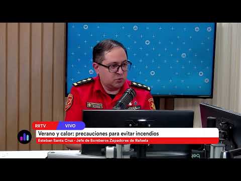 Esteban Santa Cruz - Jef. de Bomberos Zapadores Rafaela I Verano y calor: Cómo evitar incendios
