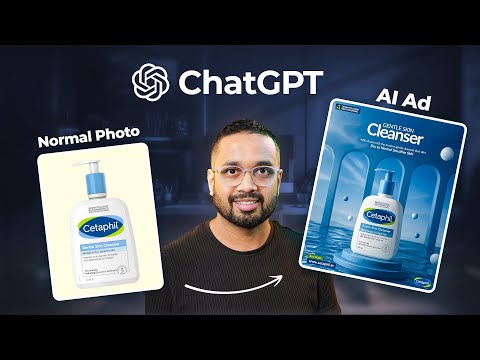 Create Social Media Post Designs Using ChatGPT | (AI Product Photoshoot + Design Tutorial)