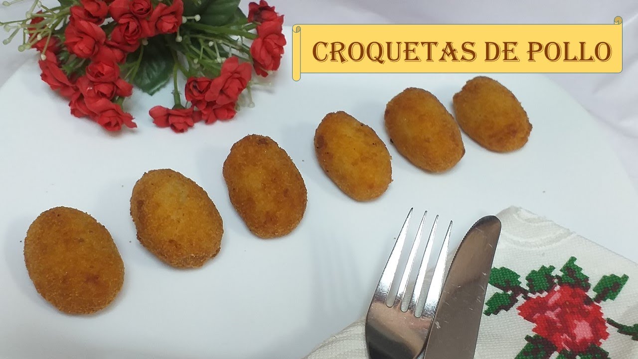 CROQUETAS de POLLO en Monsieur Cuisine Connect/Plus/Thermomix- Croquetas CASERAS/Croquette