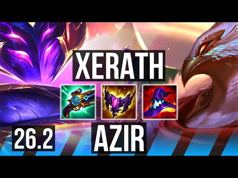 XERATH vs AZIR (MID) | Perfect KDA: 21/0/9, 55K damage | BR Challenger | 26.2