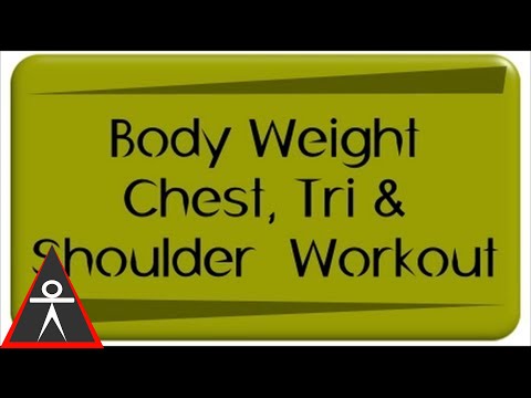 Sample BW Body Building Workout for Chest, Shoulders, Tris