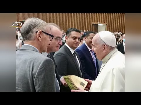 Un échantillon de chêne de Notre-Dame de Paris offert au Saint-Père