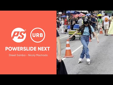 Nicoly Machado skating at the Street Samba party