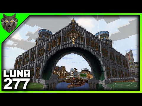 MINECRAFT Survival 277 | Technical Difficulties & Outside Exterior Walls | LUNA SSP Phase 3