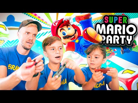 SUPER MARIO PARTY COM MARCOS E LAURA NO NINTENDO SWITCH  - Família Brancoala Games