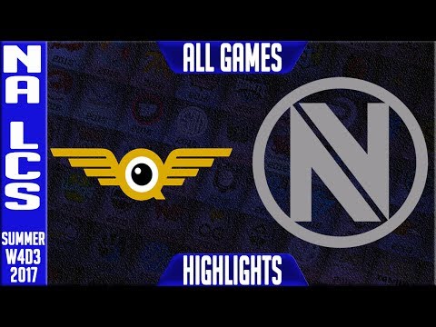 FlyQuest vs Team Envy Highlights ALL GAMES | NA LCS Week 4 Summer 2017 | FLY vs NV