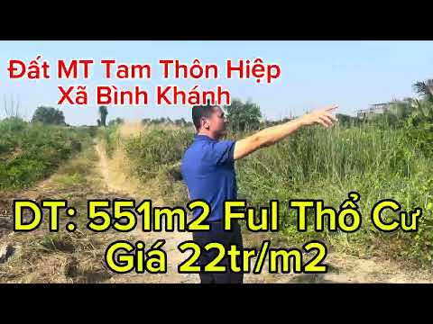 ĐẤT MẶT TIỀN TAM THÔN HIỆP XÃ BÌNH KHÁNH CẦN GIỜ