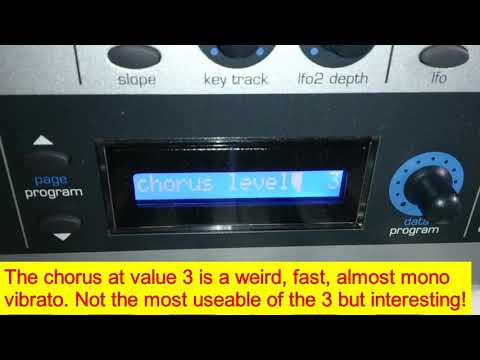 Roland JX-03 Hidden Chorus Modes