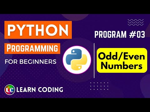 Learn python program to check if a number is odd or even | Learn Coding ...