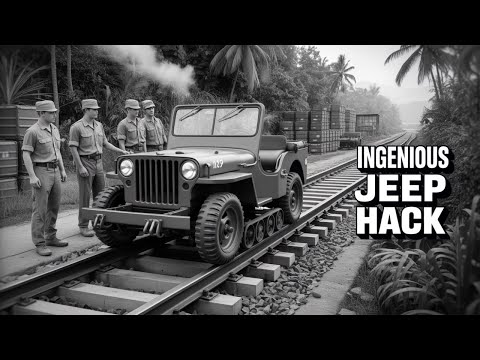 The US Army Had No Locomotives in the Pacific in 1944 — So They Built The Railway Jeep