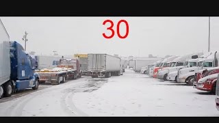 preview picture of video 'Trucker Log: Santa Rosa, NM Snow 11-16-14'