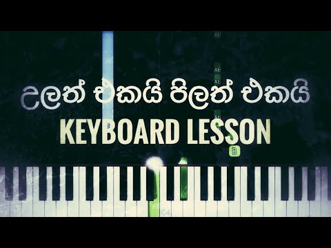 උලත් එකයි පිලත් එකයි  Keybord notes