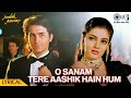 O Sanam Tere Aashik Hain Hum Lyrical Aashik Aawara Saif Ali Khan Mamta Kulkarni Udit Narayan