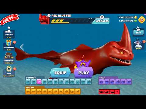 RED BLUSTER SHARK EXPOSED - NEW HIDDEN SHARK THEORY in Hungry Shark Evolution