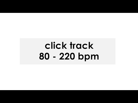 CLICK TRACK | 80 - 220 bpm | 4 bpm per 20s