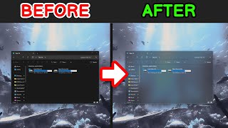 Make Windows File Explorer Look Modern (Blur + Mica)