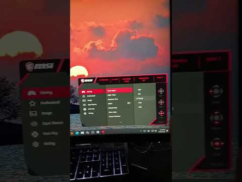 How to remove #Hertz #display from #MSI #gamingmonitor
